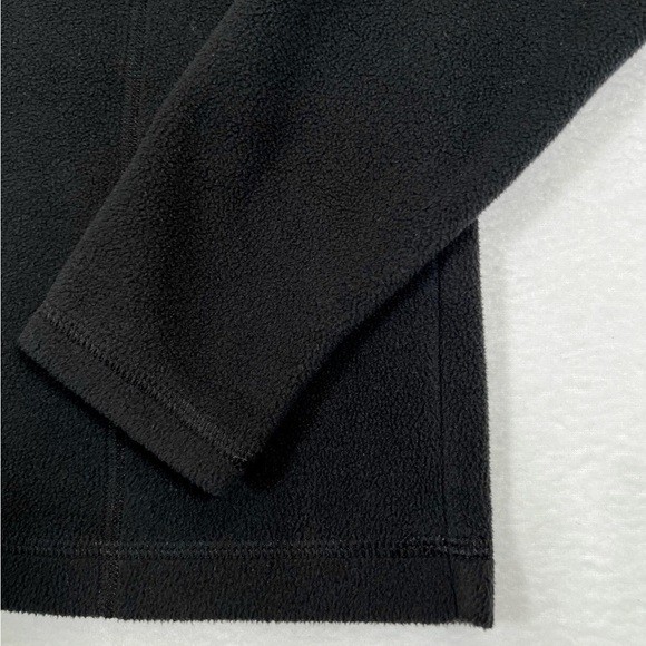 L.L. BEAN Women's Black Fleece Quarter Zip Pullover Jacket Gorpcore Cozy Size XS - Picture 6 of 11